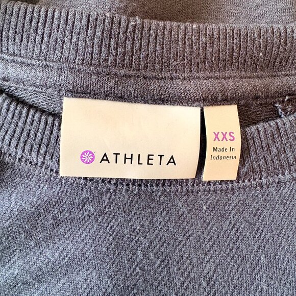 🔥 ATHLETA Criss Cross Pullover Sweatshirt | Abyss Dark Teal | Size XXS | EUC - Picture 7 of 7